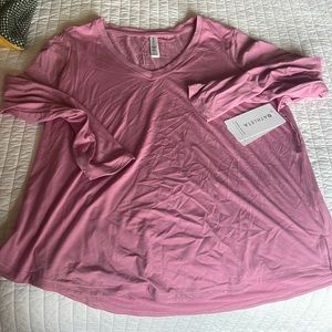 Athleta Essentials V Neck Rose Pink